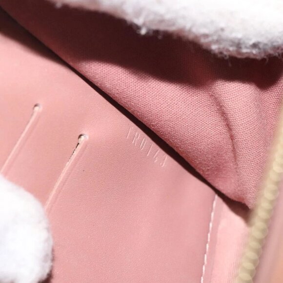 LOUIS VUITTON Vernis Rossmore MM Shoulder Bag Rose Velours - Picture 14 of 16